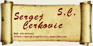 Sergej Čerković vizit kartica